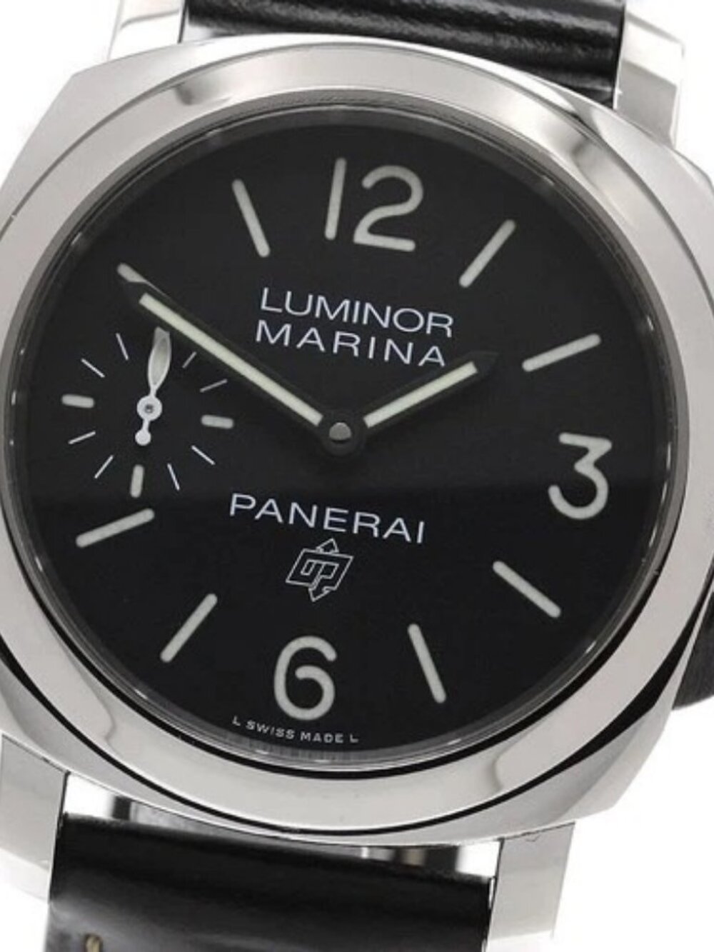 PANERAI Luminor marina logo PAM00776 black Dial Hand Winding Men's Watch_958855